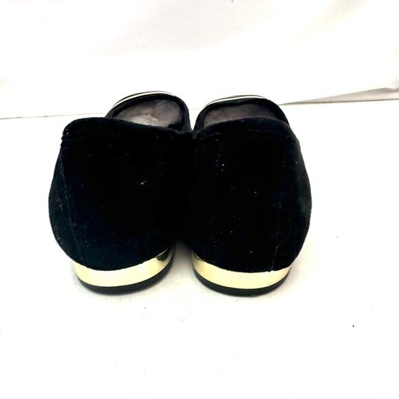 ALDO Velvet Faux Leather Metallic Heel Loafers Flats Shoes Women’s Size 10 - Picture 5 of 7